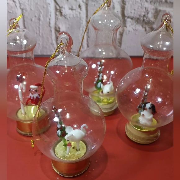 Other - Vintage Blown Glass Ornamens Set